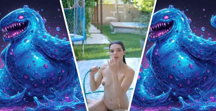 Jessica and the waterslime? jessica-crunchyslim-waterslim